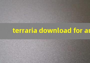 terraria download for android